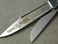 Bob White Cutlery (Fight'n Rooster?) Germany Bone Santa Fe Vol. Fire Dept. Stockman Knife 1983 Bob White Cutlery (Fight'n Rooster?) Germany Bone Santa Fe Vol. Fire Dept. Stockman Knife 1983