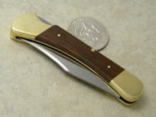 Puma Germany Wood 960 Puma Cub Stainless Lockback Knife c.1984 Puma Germany Wood 960 Puma Cub Stainless Lockback Knife c.1984
