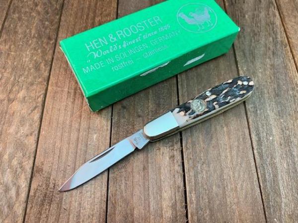 Hen and Rooster Bertram Cutlery Solingen Germany Mini Barlow Stag Hen and Rooster Bertram Cutlery Solingen Germany Mini Barlow Stag