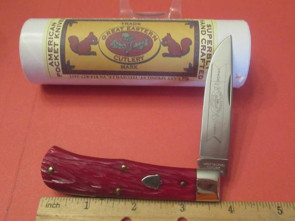 Great Eastern Horse Cut Ruby Red Scout Pattern # 735108 Great Eastern Horse Cut Ruby Red Scout Pattern # 735108