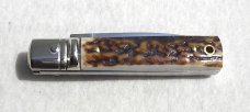 NEW A.G.A. CAMPOLIN MANIAGO ITALY CLASSIC 6" SLIMLINE LEVERLOCK GENUINE  EUROPEAN STAG