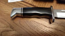 Buck 119 U.S.A. Fixed Blade Hunting Knife W/Black Leather Sheath  NIB