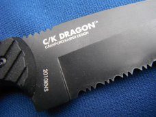 NOS/NIB Discontinued CRKT C/K Dragon 2010DK Tactical fixed blade knife Wharncliffe blade W/Sheath NOS/NIB Discontinued CRKT C/K Dragon 2010DK Tactical fixed blade knife Wharncliffe blade W/Sheath