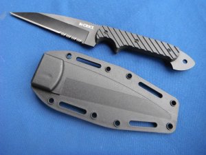 NOS/NIB Discontinued CRKT C/K Dragon 2010DK Tactical fixed blade knife Wharncliffe blade W/Sheath