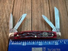 Hen and Rooster Small Congress Red Pick Bone Bertram Cutlery Made in Solingen Germany Hen and Rooster Small Congress Red Pick Bone Bertram Cutlery Made in Solingen Germany