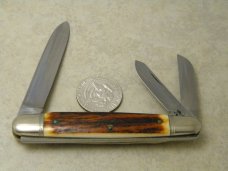 Kissing Crane Germany Stag "1979 Old Dominion Knife Collectors" Large Anglo Saxon Whittler Knife Kissing Crane Germany Stag "1979 Old Dominion Knife Collectors" Large Anglo Saxon Whittler Knife