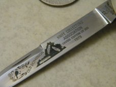 Kissing Crane Germany Stag "1979 Old Dominion Knife Collectors" Large Anglo Saxon Whittler Knife Kissing Crane Germany Stag "1979 Old Dominion Knife Collectors" Large Anglo Saxon Whittler Knife