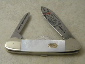United Boker Germany Pearl "1988 Old Dominion Knife Collectors Association" Canoe Knife