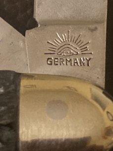 German 4 Eyes Solingen Gernany Premium Quality Hammer Forged With The Blades Plus Gernan Eye Sheild 