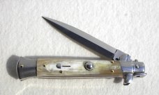 NEW 9" FRANK B. FRENCH BOVINE HORN ITALIAN STILETTO