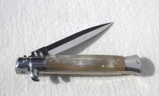 NEW 9" FRANK B. FRENCH BOVINE HORN ITALIAN STILETTO
