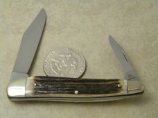 Kissing Crane Robt Klaas Solingen Germany Stag "Reproduction Circa 1901" No. 1 Half Whittler Knife