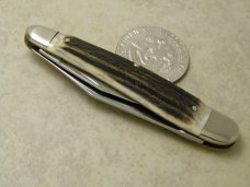 Kissing Crane Robt Klaas Solingen Germany Stag "Reproduction Circa 1901" No. 1 Half Whittler Knife