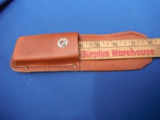 Schrade Tool Leather Sheath for Folding Blade Pocket Knife Belt Pouch leather knife multi tool case