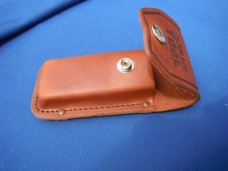 Schrade Tool Leather Sheath for Folding Blade Pocket Knife Belt Pouch leather knife multi tool case