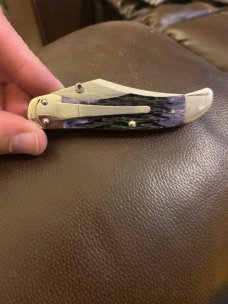 2002 Case XX USA 61265LC SS Purple Haze Mid Folding Hunter With Thumb Assits & Pocket Clip & 1 Blade 2002 Case XX USA 61265LC SS Purple Haze Mid Folding Hunter With Thumb Assits & Pocket Clip & 1 Blade
