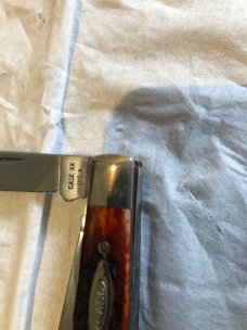 Case XX U.S.A. 6332 stockman 8 dot red bone