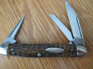 VINTAGE CASE TESTED XX , 6347 PEN LP PU, GREEN BONE 3 7/8 INCHES, 1920-40