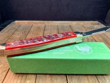 Hen and Rooster Red Pick Bone Stockman Bertram Cutlery Solingen Germany Hen and Rooster Red Pick Bone Stockman Bertram Cutlery Solingen Germany