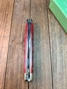 Hen and Rooster Red Pick Bone Stockman Bertram Cutlery Solingen Germany Hen and Rooster Red Pick Bone Stockman Bertram Cutlery Solingen Germany