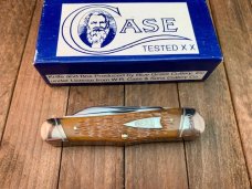 Case Classic Made by Queen 3 Back Spring Whittler Burnt Yellow Bone Rogers Jigged. Case Classic Made by Queen 3 Back Spring Whittler Burnt Yellow Bone Rogers Jigged.