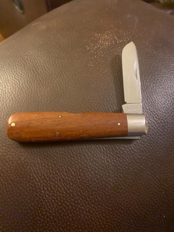 Case XX USA 1965-69 Walnut Wood Handle Buuing Knife With Singlr Blade Very Scarce Case XX USA 1965-69 Walnut Wood Handle Buuing Knife With Singlr Blade Very Scarce