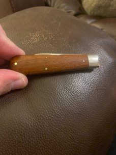 Case XX USA 1965-69 Walnut Wood Handle Buuing Knife With Singlr Blade Very Scarce Case XX USA 1965-69 Walnut Wood Handle Buuing Knife With Singlr Blade Very Scarce