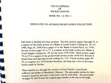 Encyclopedia of Old Pocket Knives Book 1 & 2 Ray Ehrhardt 1974