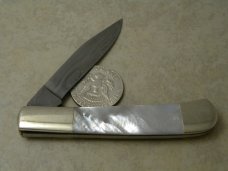 Parker Edwards Pearl Damascus ABCA Lmtd. Edition 1 of 3990 Trapper Knife c.1986 Parker Edwards Pearl Damascus ABCA Lmtd. Edition 1 of 3990 Trapper Knife c.1986
