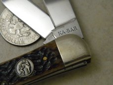 Ka-Bar Olean NY Bone WJK91 Copperhead Knife c.1991 Ka-Bar Olean NY Bone WJK91 Copperhead Knife c.1991