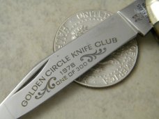 Kissing Crane Germany Stag Golden Circle Knife Club 1 of 300 Whittler Knife Kissing Crane Germany Stag Golden Circle Knife Club 1 of 300 Whittler Knife