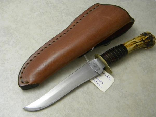 Custom R. Jones Stack Fixed Blade Sheath Knife 