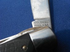 COLONIAL PROV. U.S.A. ELECTRICIAN'S POCKET KNIFE 2 BLADE W/ LANYARD LOOP COLONIAL PROV. U.S.A. ELECTRICIAN'S POCKET KNIFE 2 BLADE W/ LANYARD LOOP
