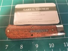 Great Eastern Tidioute Cutlery GEC African Rosewood Scout Trapper Knife Rare MIT Great Eastern Tidioute Cutlery GEC African Rosewood Scout Trapper Knife Rare MIT