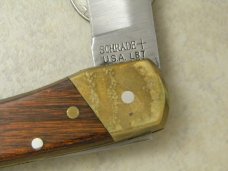 Uncle Henry Schrade + USA LB7 Wood Bear Paw Folding Lockback Knife in Pouch Uncle Henry Schrade + USA LB7 Wood Bear Paw Folding Lockback Knife in Pouch