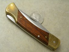 Uncle Henry Schrade + USA LB7 Wood Bear Paw Folding Lockback Knife in Pouch Uncle Henry Schrade + USA LB7 Wood Bear Paw Folding Lockback Knife in Pouch