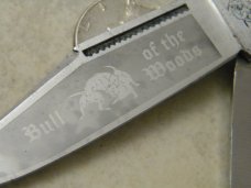 Bulldog Brand "Bull of the Woods" Bone 2 Blade Folding Hunter Knife