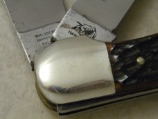 Bulldog Brand "Bull of the Woods" Bone 2 Blade Folding Hunter Knife