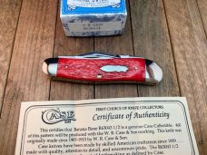 Case Classic, Queen Made, Split Back Spring Whittler Red Banana Bone 1991 Case Classic, Queen Made, Split Back Spring Whittler Red Banana Bone 1991