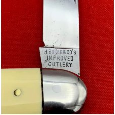 Vintage H BOKER & CO’S IMPROVED CUTLERY EE Senator Pen Pocket Knife Salesman’s Sample c.1869-1910 Vintage H BOKER & CO’S IMPROVED CUTLERY EE Senator Pen Pocket Knife Salesman’s Sample c.1869-1910