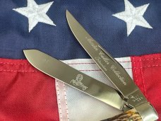 Vintage 1977 Queen Master Cutler Collection Trapper Pocket Knife w/ Beautiful Handles - 4" closed Vintage 1977 Queen Master Cutler Collection Trapper Pocket Knife w/ Beautiful Handles - 4" closed