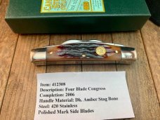 Canal Street Cutlery Four Blade Congress Amber Stag Bone, Gorgeous! Canal Street Cutlery Four Blade Congress Amber Stag Bone, Gorgeous!