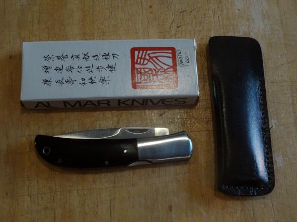 Vintage Al Mar Falcon Knife; 1003C (?) 1003TW (?); Original (?) Box and Sheath Vintage Al Mar Falcon Knife; 1003C (?) 1003TW (?); Original (?) Box and Sheath