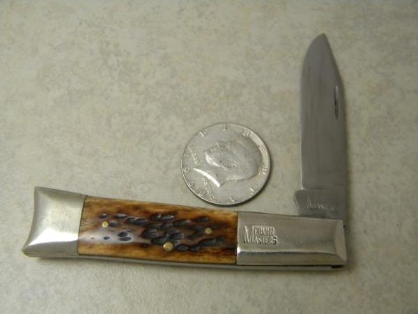 Custom Bone Handle Folding Pocket Knife by Mervin Masters of Louisville KY
