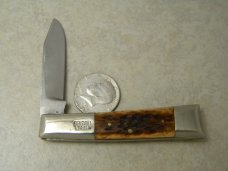 Custom Bone Handle Folding Pocket Knife by Mervin Masters of Louisville KY