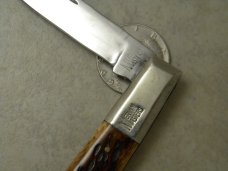 Custom Bone Handle Folding Pocket Knife by Mervin Masters of Louisville KY