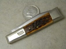 Custom Bone Handle Folding Pocket Knife by Mervin Masters of Louisville KY