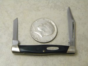 Buck 305 USA (Camillus) Lancer Black Delrin 2 Blade Mini Stockman Knife