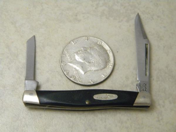 Buck 305 USA (Camillus) Lancer Black Delrin 2 Blade Mini Stockman Knife