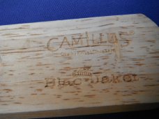 Camillus Blac-Jacket Folding Pocket Knife, 2 Blades 3" each. Comes with wooden box. Camillus Blac-Jacket Folding Pocket Knife, 2 Blades 3" each. Comes with wooden box.